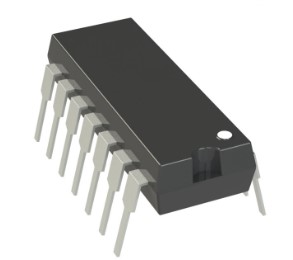 HCF4041UBE quad true/compl buffer